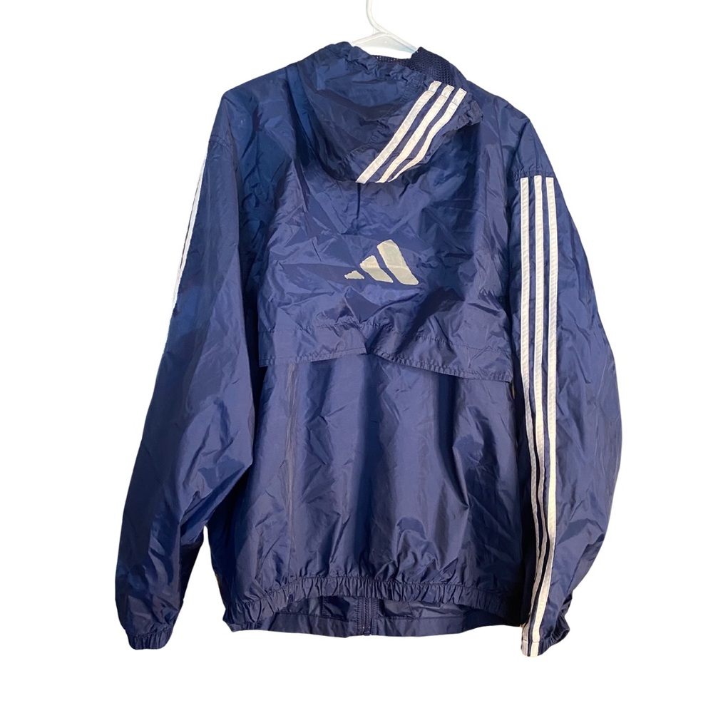 Adidas mens’s hoodie windbreaker - size L - Picture 2 of 7